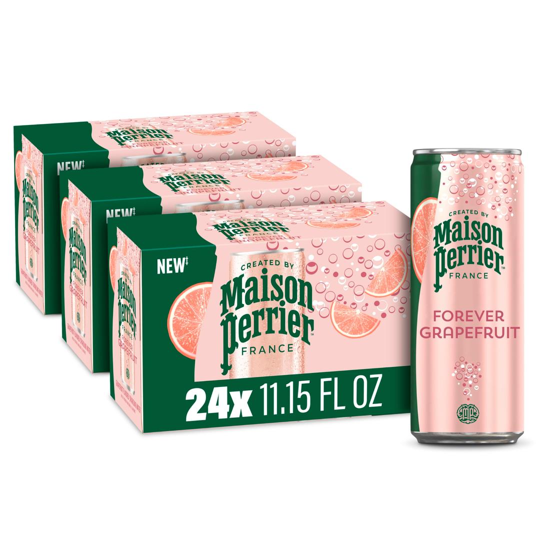 Maison PerrierGrapefruit Flavored Sparkling Water, 11.15 FL OZ Can (24 count)