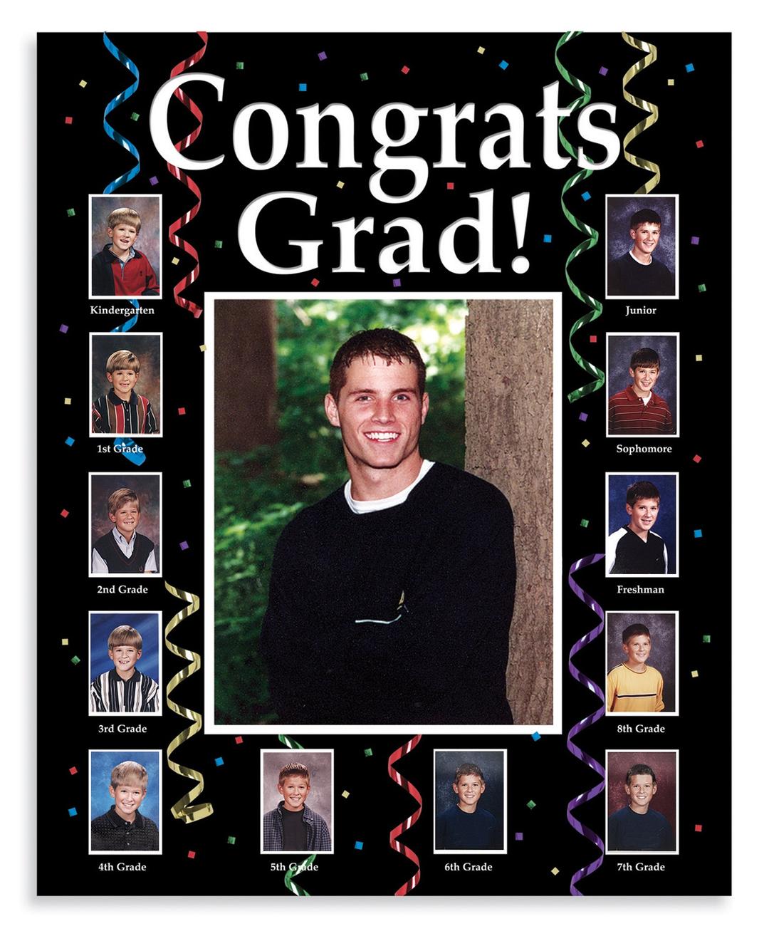 Creative Converting Grad Through The Years Personalized Photo Frame