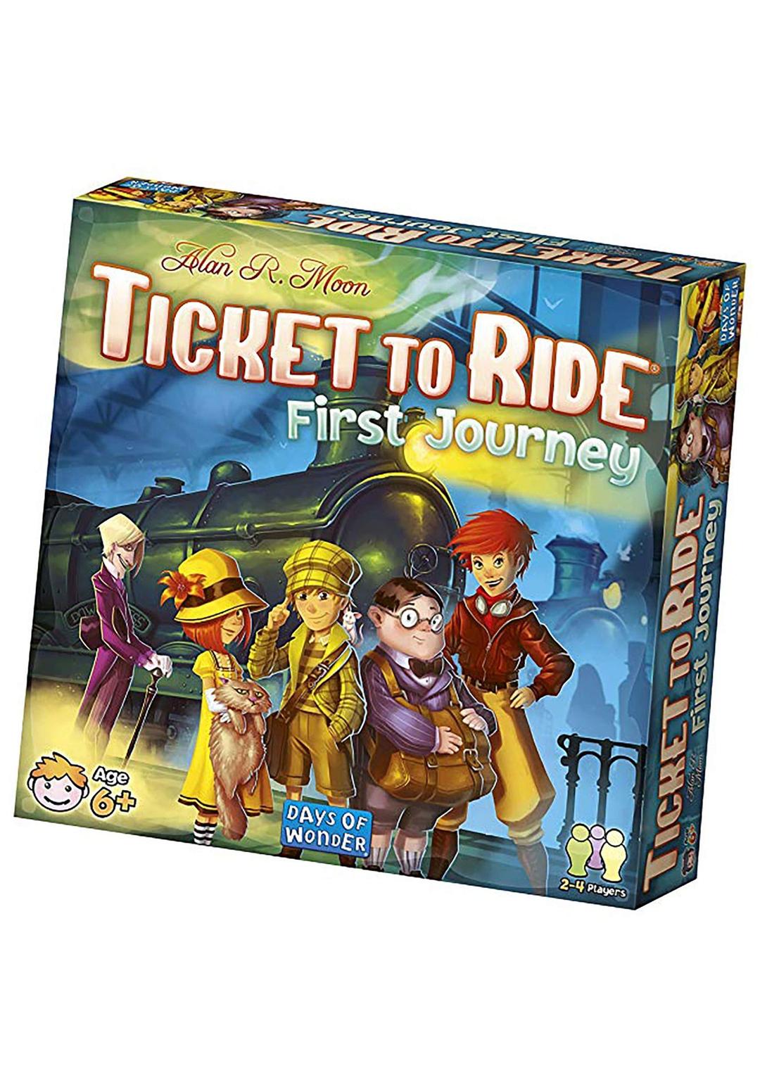 Ticket to Ride First Journey Board Game - Fun and Easy for Young Explorers! Train Strategy Game, Family Game for Kids & Adults, Ages 6+, 2-4 Players, 15-30 Min Playtime, Made by Days of Wonder