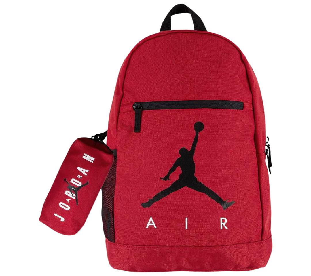 NikeJordan Unisex Large Pack Bag 2 pc Set Backpack (Red), One Size