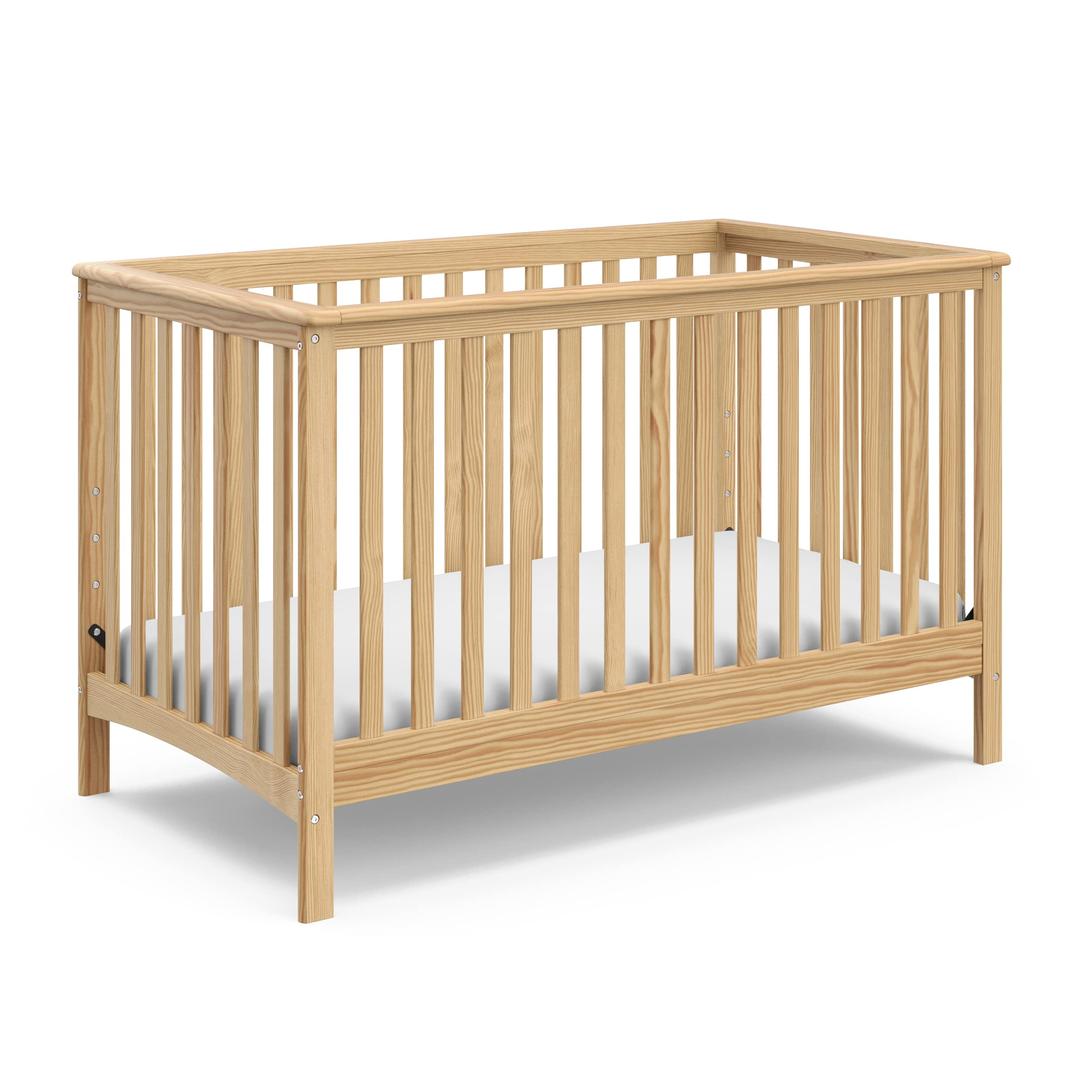 STORKCRAFTHillcrest 4-in-1 Convertible Crib (Natural) - Converts to Daybed, Toddler Bed, and Full-Size Bed, Fits Standard Full-Size Crib Mattress, Adjustable Mattress Support Base