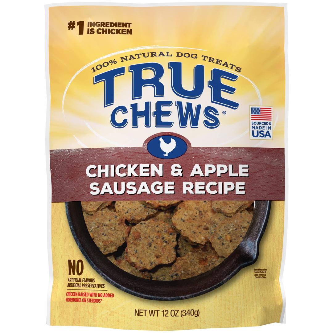 Blue BuffaloTrue Chews Natural Dog Treats, Chicken and Apple Recipe 12 oz bag