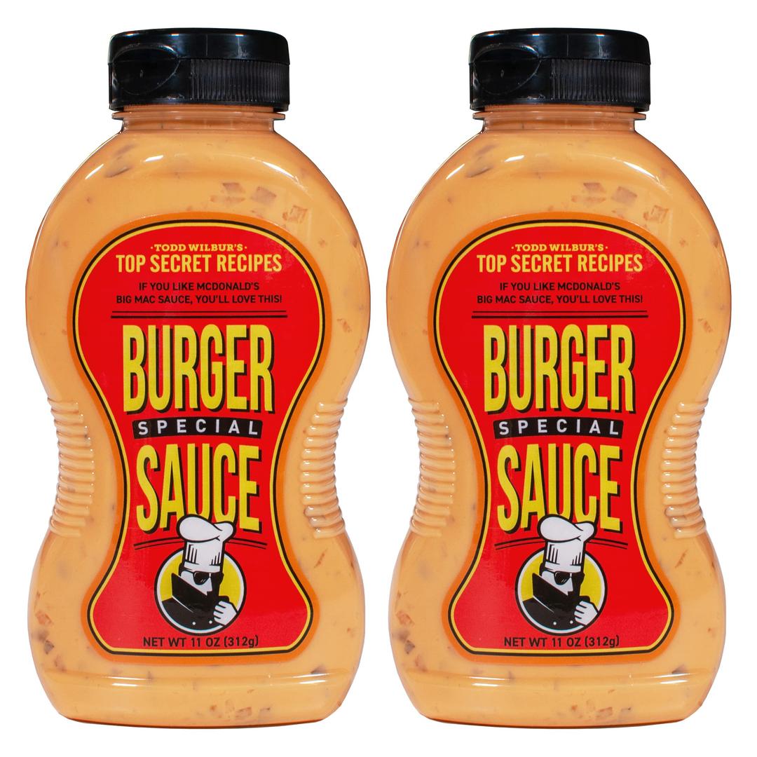 Todd Wilbur's Top Secret RecipesSpecial Burger Sauce (Like Big Mac Sauce) - For Burgers, Sandwiches & Wraps - MSG & Gluten-Free, 11 Oz (Pack of 2)