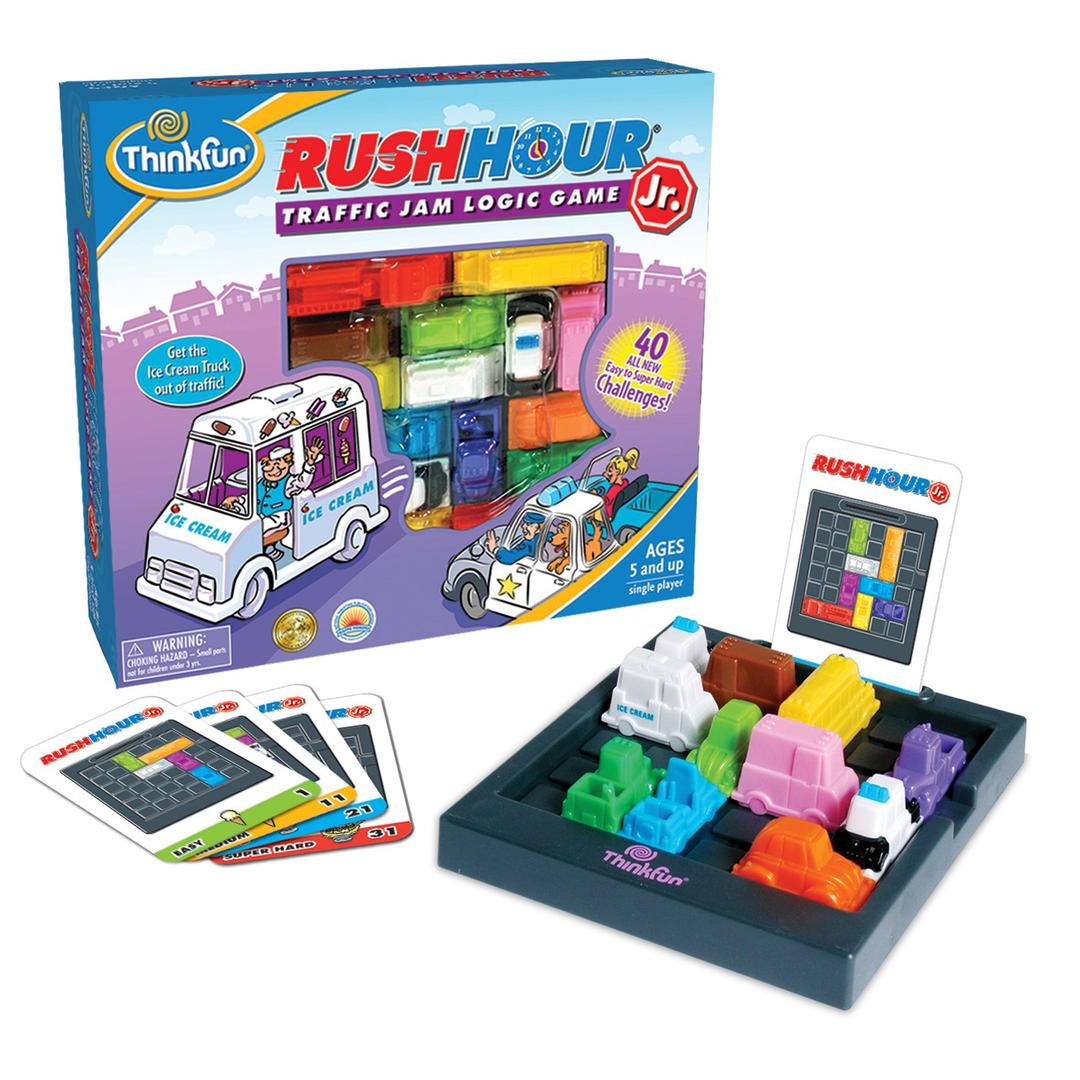 ThinkFunRush Hour Junior - Classic Traffic Jam Logic Game | STEM Toy for Kids | Engaging Puzzles for Ages 5 and Up | Junior Edition of the International