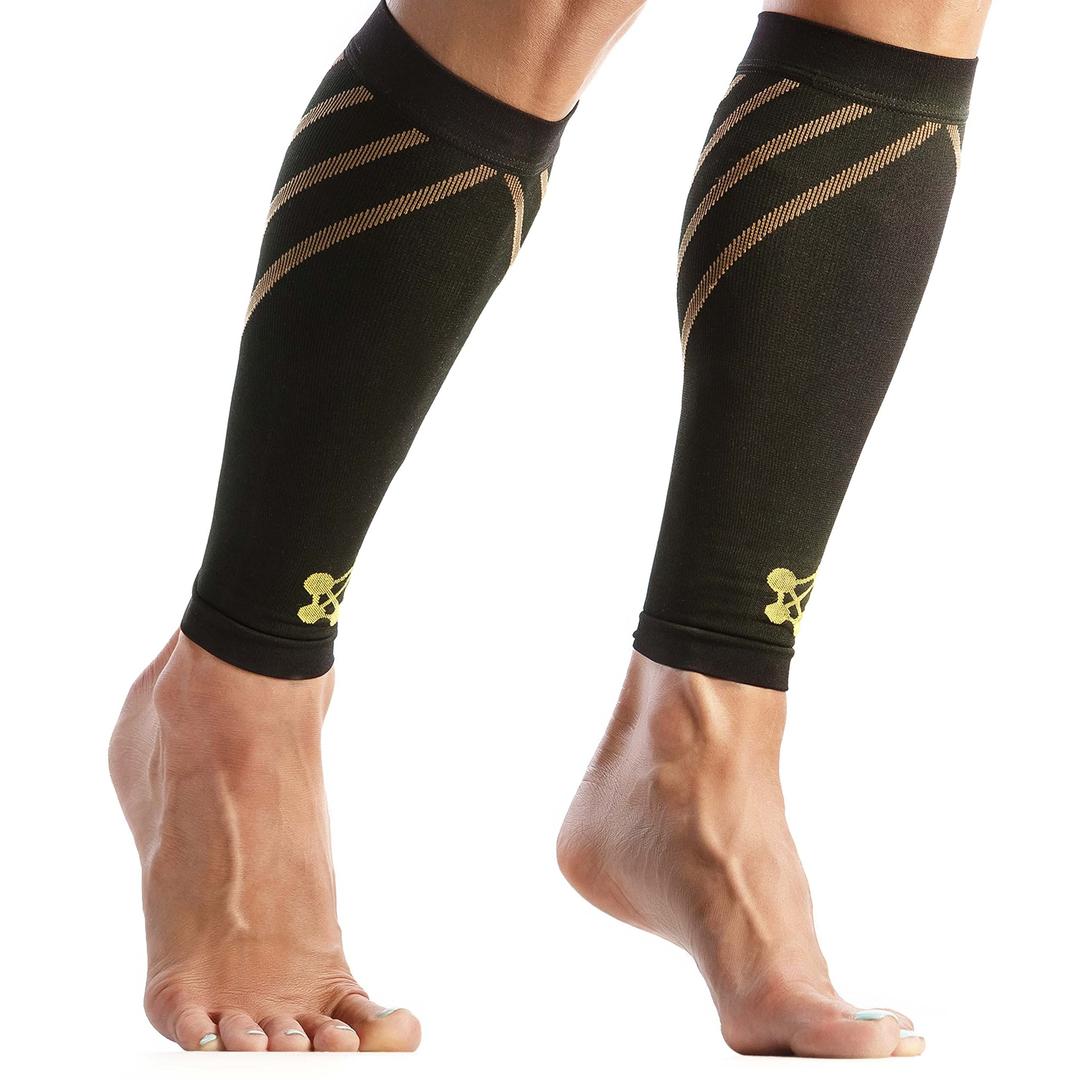 CopperJoint - Copper-Infused PRO Compression Calf Sleeve, High-Performance Design Promotes Proper Blood Flow and Offers Superior Compression & Support for All Lifestyles, Pair