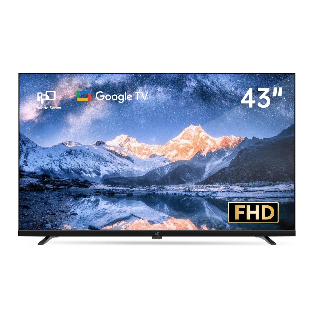 FPD43-inch Smart TV Google TV 1080p Full HD with Google Play and Chromecast Built-in, HDR 10, Dolby Audio, Voice Remote, Stream Live TV(Palette-Series, CG43-P3, 2024 Model)