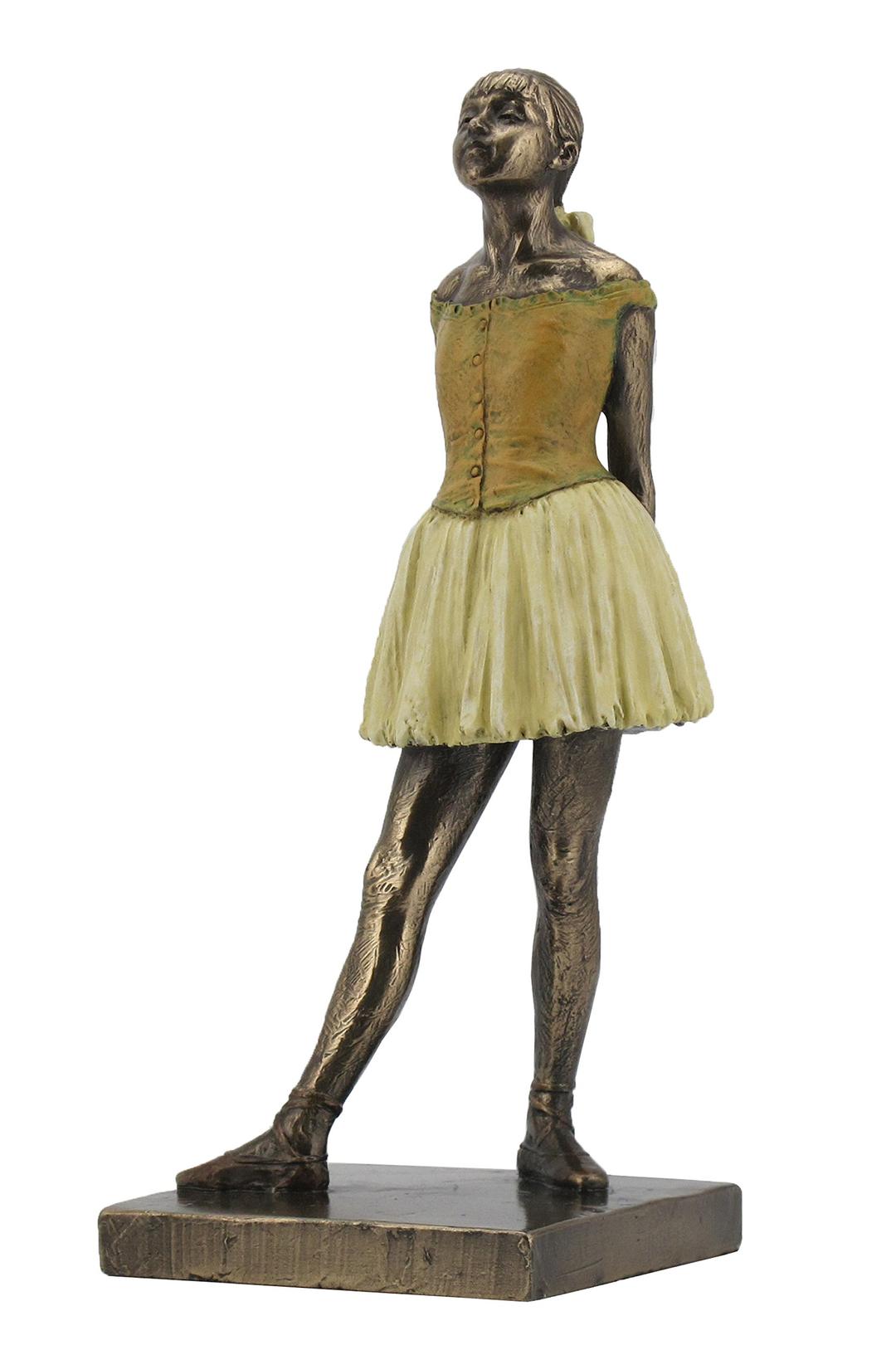 Veronese Design 7 1/4 Inch Degas Little Dancer Aged Fourteen Cold Cast Resin Bronze Finish Sculpture