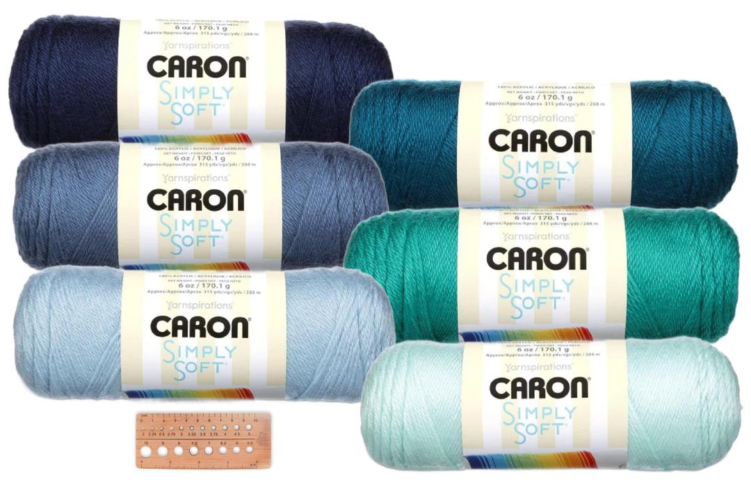 Caron Simply Soft Yarn Assortment (Ocean Tides)