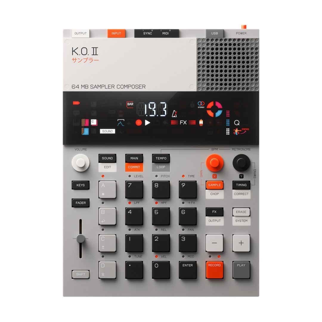 teenage engineeringEP–133 K.O. II sampler, drum machine and sequencer with built-in microphone and effects