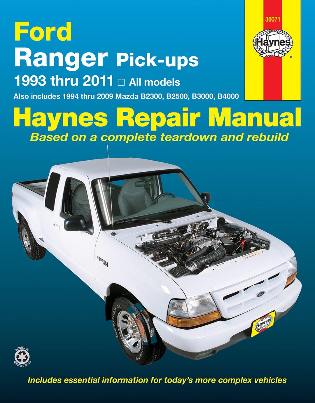 Ford Ranger Pick-Ups (93-11) Haynes Repair Manual (USA) (Paperback)