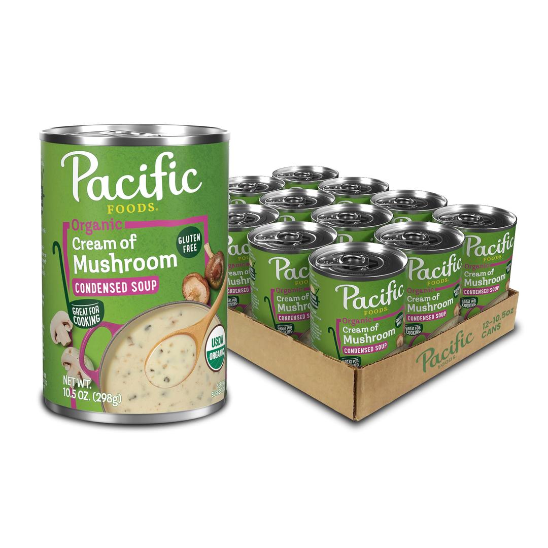 Pacific Foods Organic Cream of Mushroom Soup, 10.5 oz Can (Pack of 12)