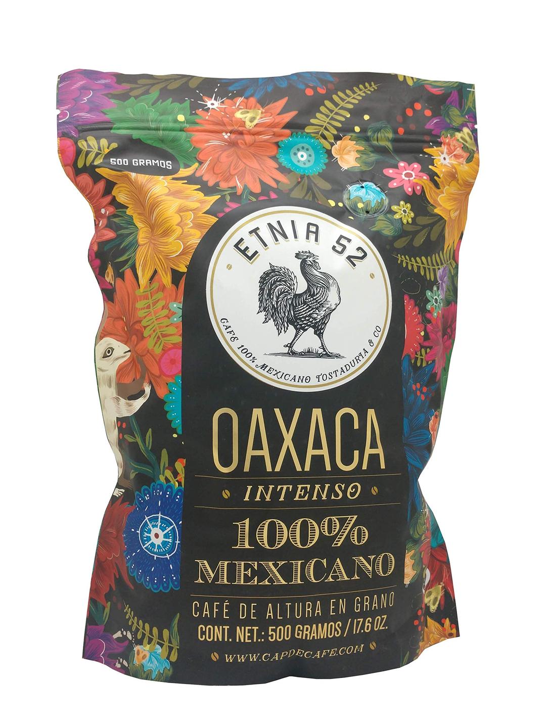 Etnia 52Oaxaca (Intenso), Mexican Ground Coffee, 1 lb. or 16 oz, Kosher Certified (KMD), Made in Mexico, includes Ebook