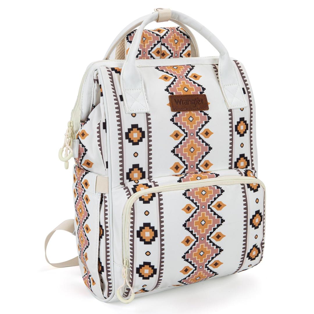 WranglerDiaper Bag for Baby Boys and Girls Aztec Diaper Backpack with Stroller Strap