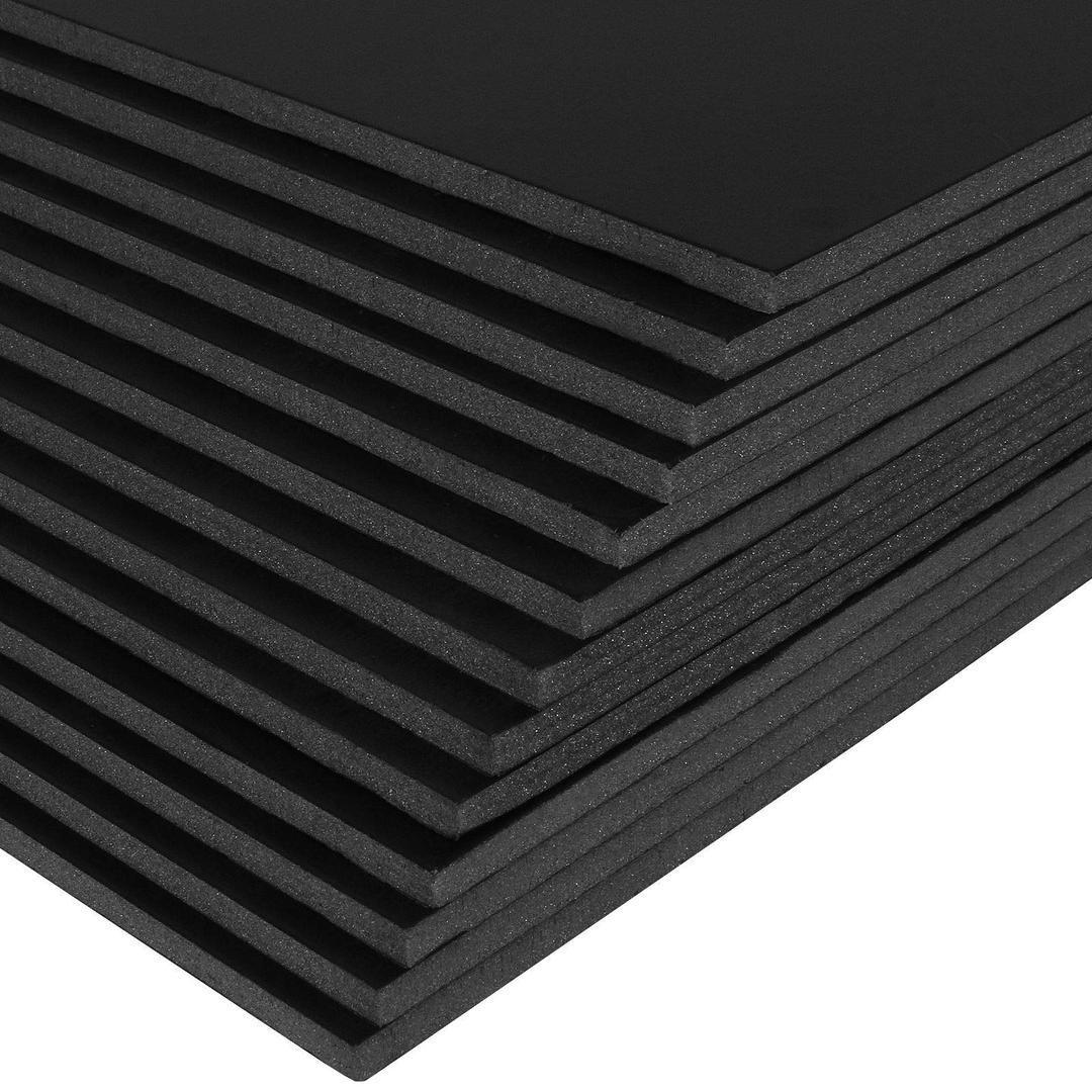 30 Pack 10x8 Inch Foam Boards, 5 mm Thick Foam Core Board 1/5 Inch Black Foam Sheet, Black Polystyrene Poster Board Signboard for Presentations, School, Office & Art Projects