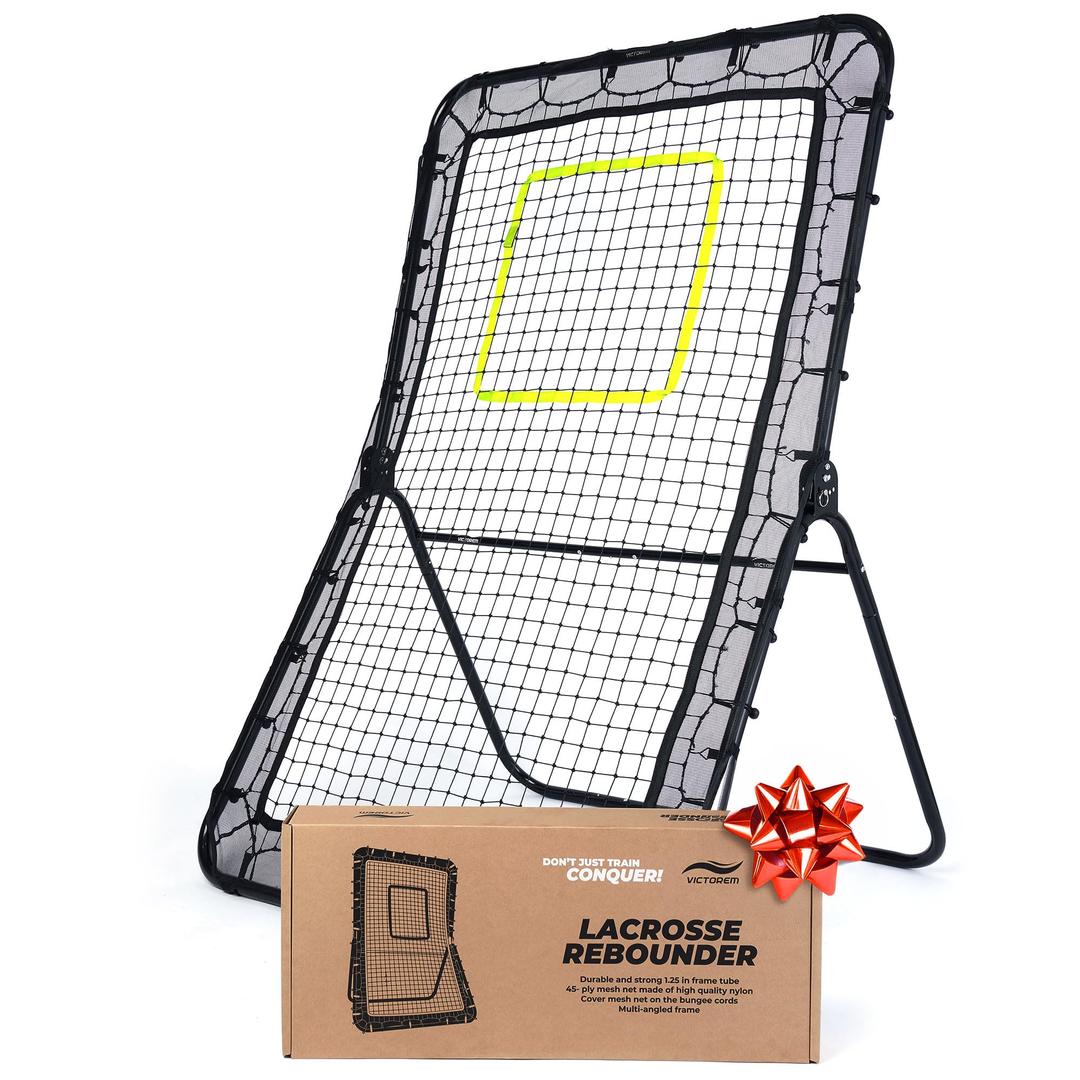 Victorem Lacrosse Rebounder for Backyard - 6x4 Ft. Lacrosse Bounce Back Net, Volleyball Rebounder, Pitch Back Baseball Rebounder fits for Volleyball, Tennis and Softball Training