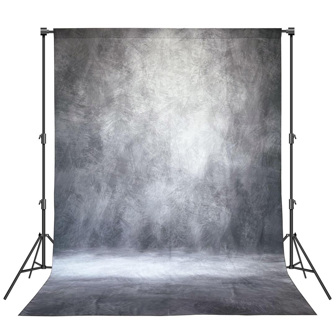 Abstract Professional Photography Backdrop for Portrait Photo Props Booth Background Photoshoot Studio with Ployester Fabric Roller Pocket on Top (8x10ft,Grey)