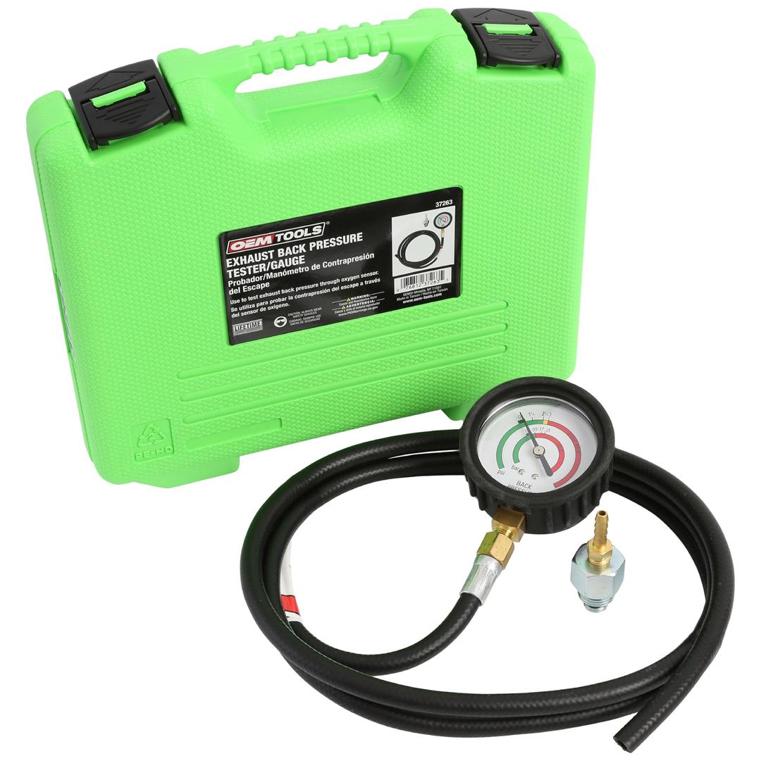 OEMTOOLS 37263 Exhaust Back Pressure Tester Gauge, Catalytic Converter Test Kit, Exhaust Pressure Tester