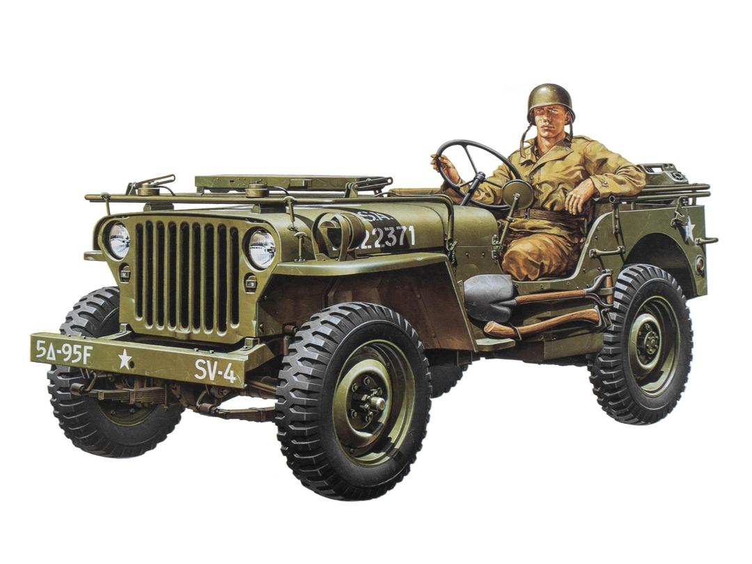 TAMIYA Jeep Willys 1/4 Ton 4X4 Hobby Model Kit for ages 168 months to 1200 months