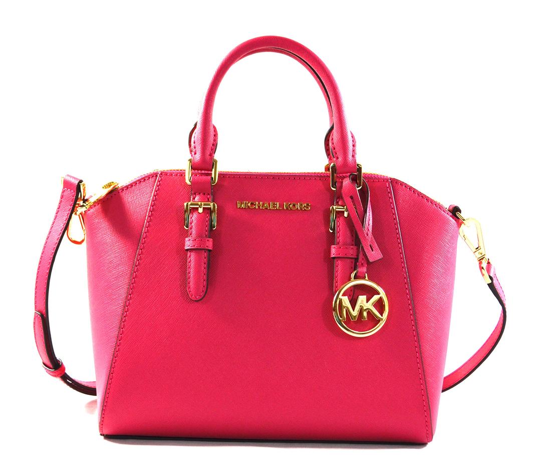 Michael Kors Ciara Medium Saffiano Leather Messenger Bag