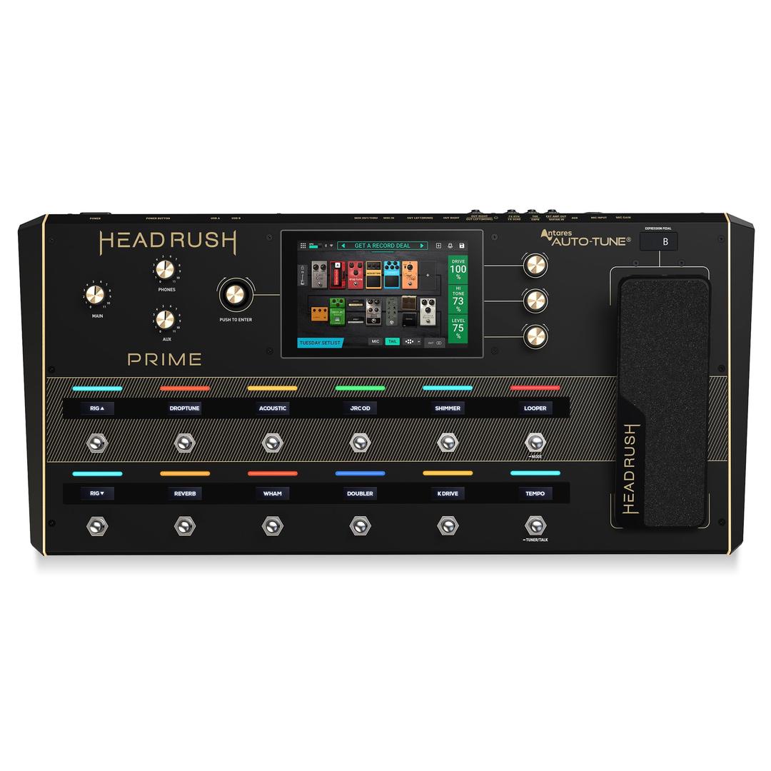 HeadRush Prime - Guitar & Vocal Multi Effects Pedal & Amp Modeling Processor with Amp Cloner, Antares Auto-Tune, WiFi, Touchscreen, Looper & Bluetooth