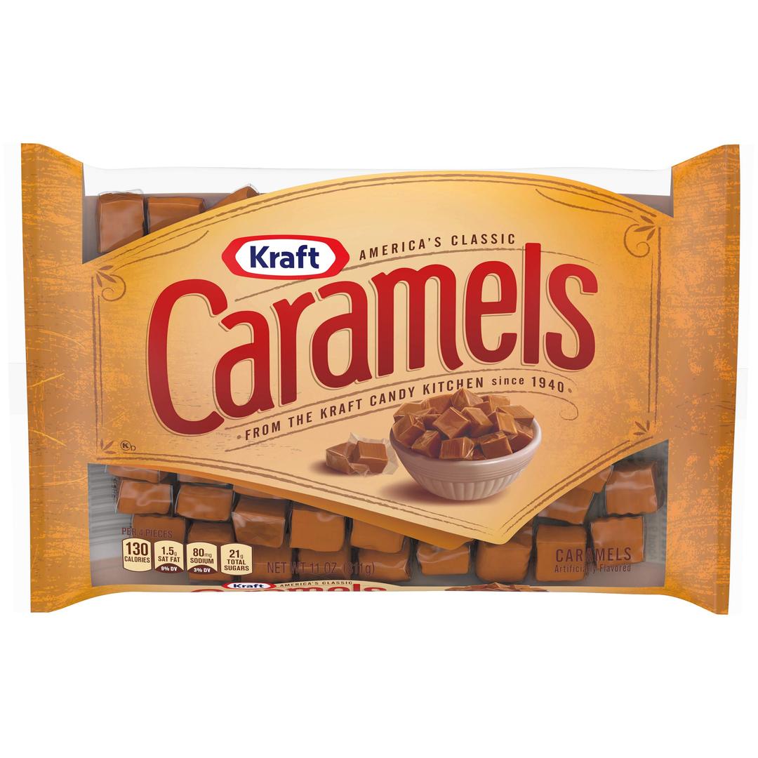 Kraft America's Classic Individually Wrapped Candy Caramels (11 oz Bag)