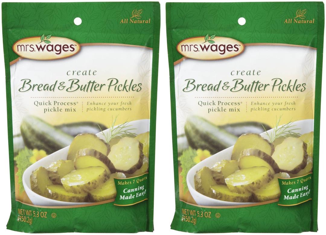 Mrs. WagesCreate Bread 'n Butter Pickles Mix, 5.3 oz, 2 pk