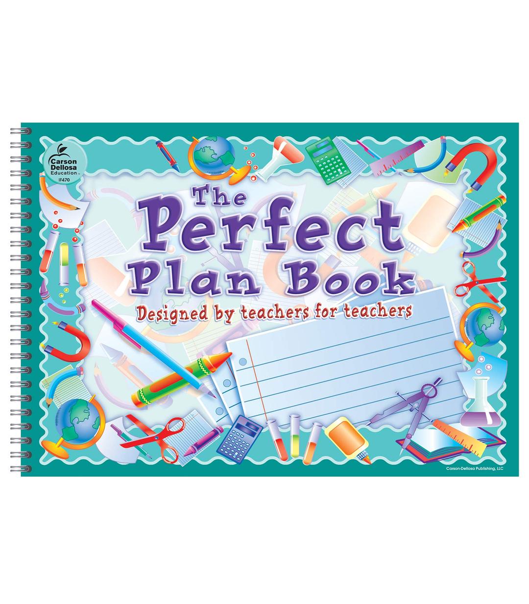 Carson Dellosa Perfect Academic Teacher Planner - Undated Daily/Weekly Lesson Plan Book and Record Organizer for Classroom or Homeschool (9.5" x 13")