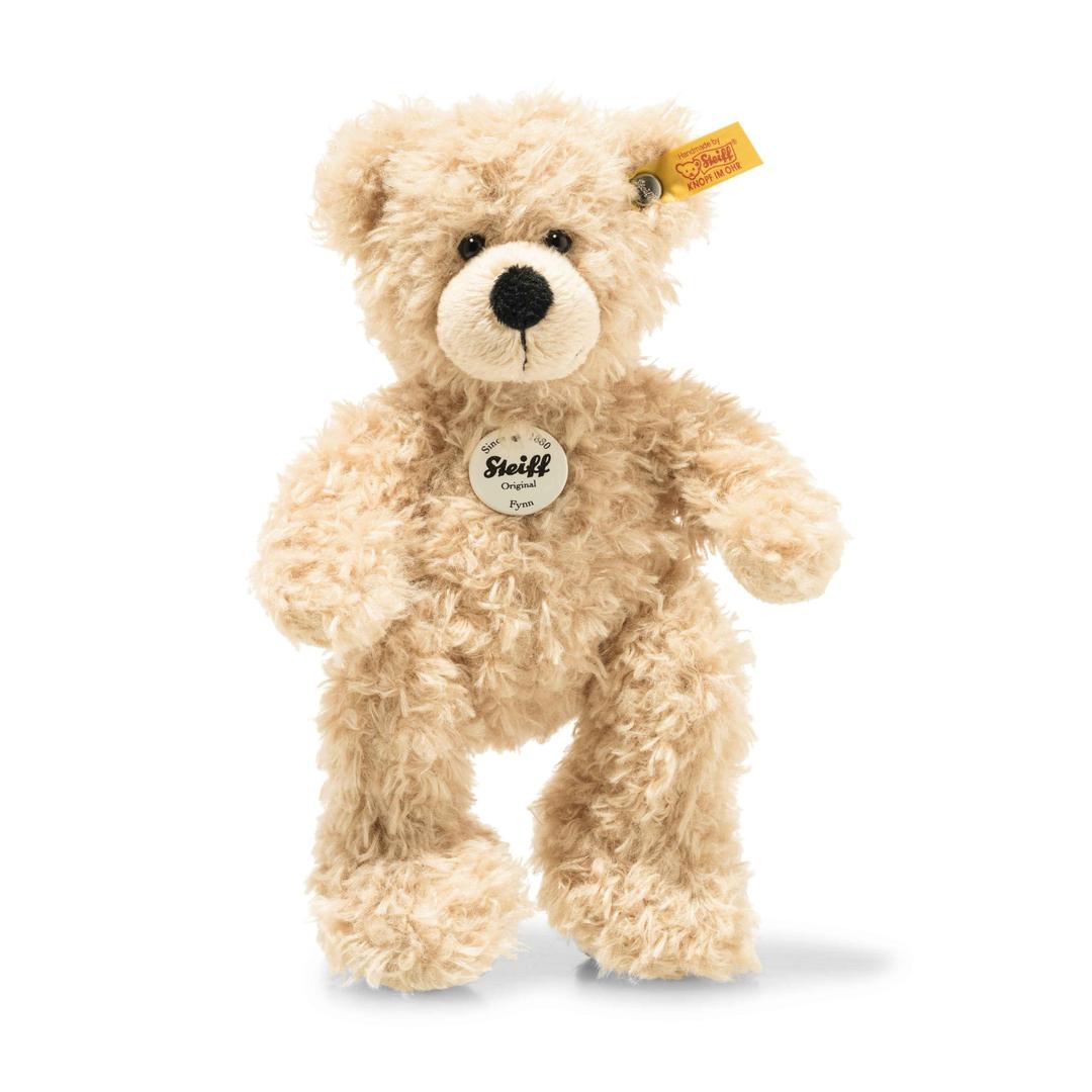 Steiff Plush Animal Toy Fynn Teddy Bear, 7" Beige