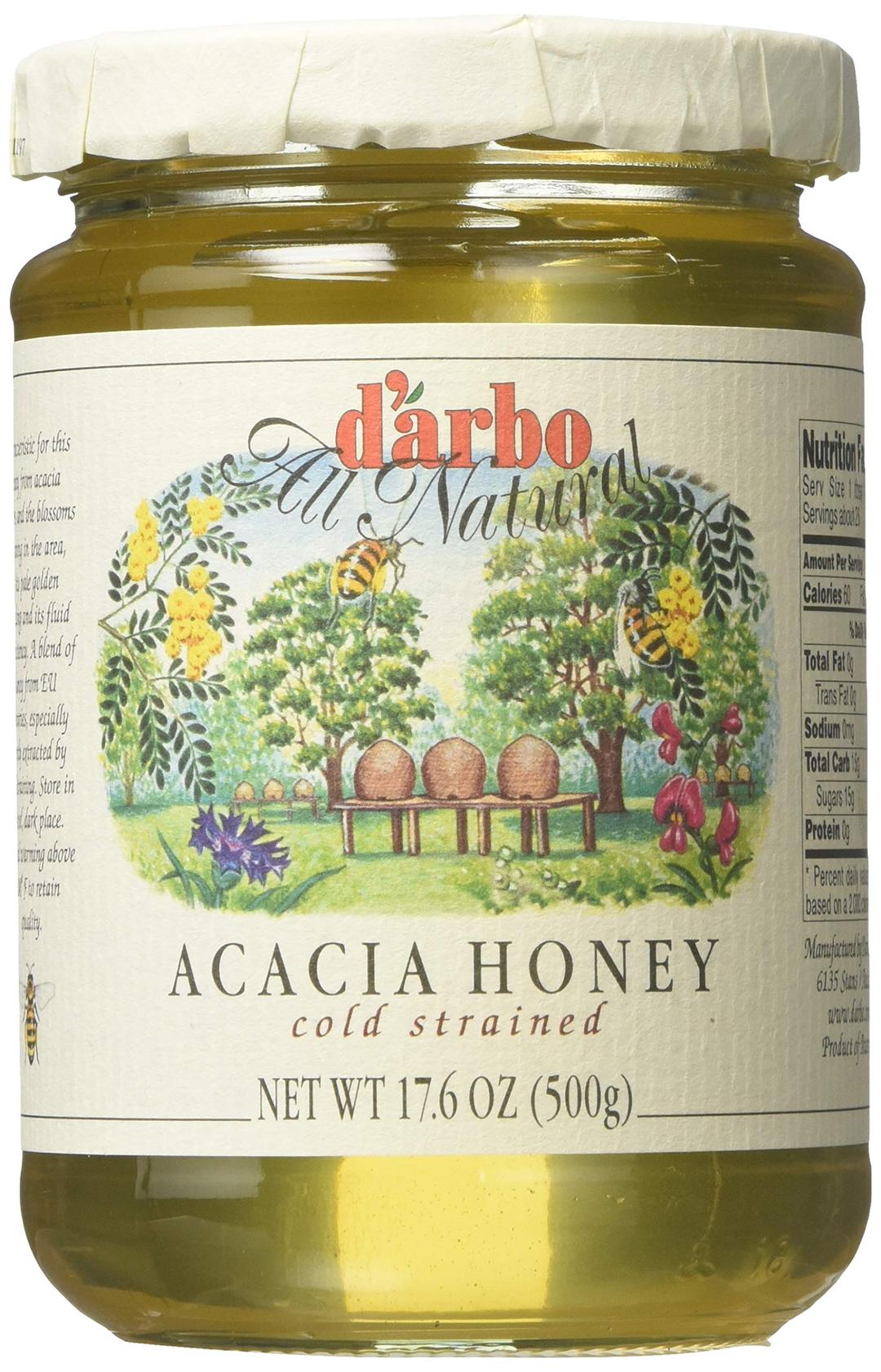 d'arbo All Natural Acacia Honey, 17.6 Ounce (Package May Vary)