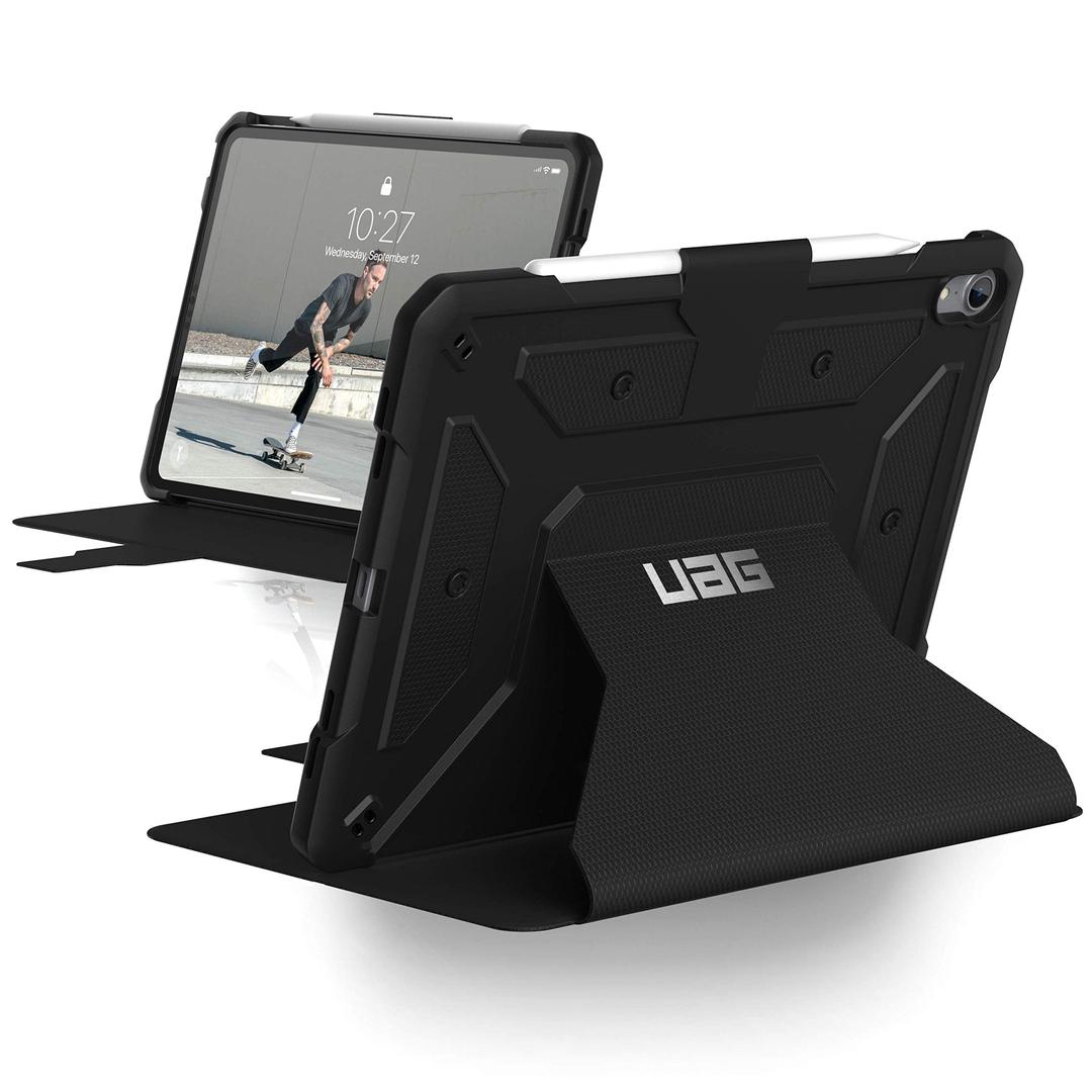 Urban Armor Gear UAG Folio iPad Pro 11-inch Metropolis Feather-Light Rugged [Black] Military Drop Tested iPad Case with Apple Pencil Holder