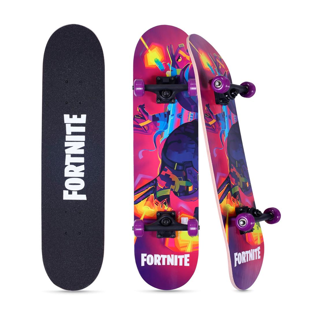 Fortnite 31" Skateboard - Cruiser Skateboard with Printed Graphic Grip Tape, ABEC-5 Bearings, Durable Deck & Smooth Wheels, Great for Teens