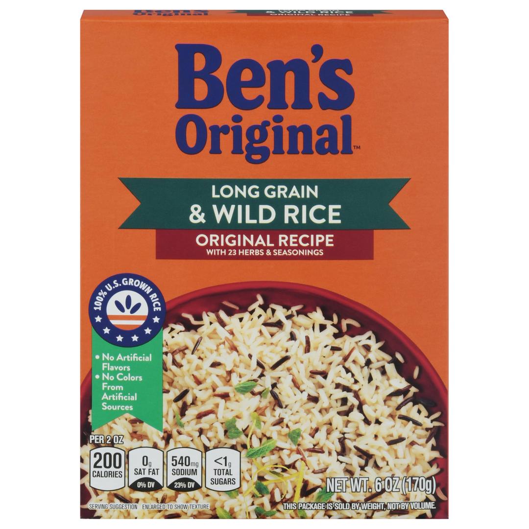 Ben's Original Long Grain & Wild Rice, 6 Oz Box