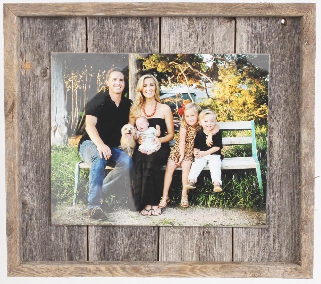 BarnwoodUSA Rustic Wall Decor Picture Frame, Farmhouse, Home Decoration (5" x 7")