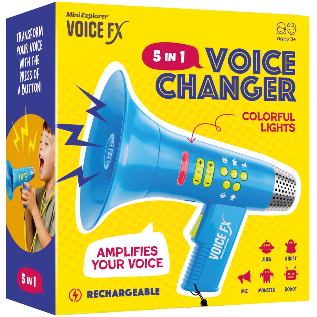 Mini Explorer Voice Changer for Kids - Voice Changing Device for Boys & Girls Ages 3-8+ Olds - Easter, Birthday Gifts for 3, 4, 5, 7, 8 Year Old Boy - Cool Outdoor Toys Gift Ideas for Kid, Toddler