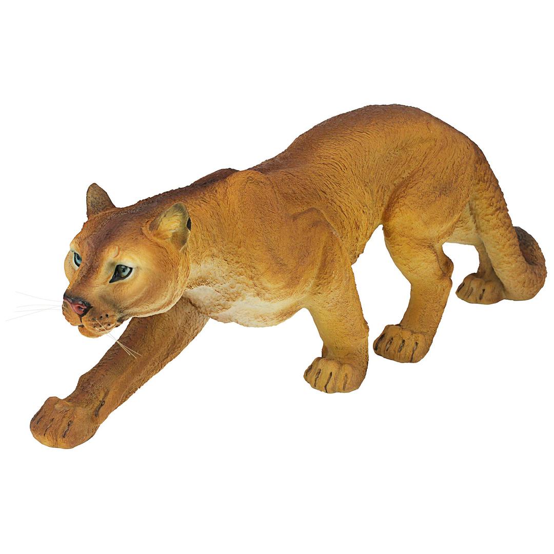 Design Toscano JQ5745 Prowling American Mountain Cougar Garden Statue, 22 Inch, Full Color