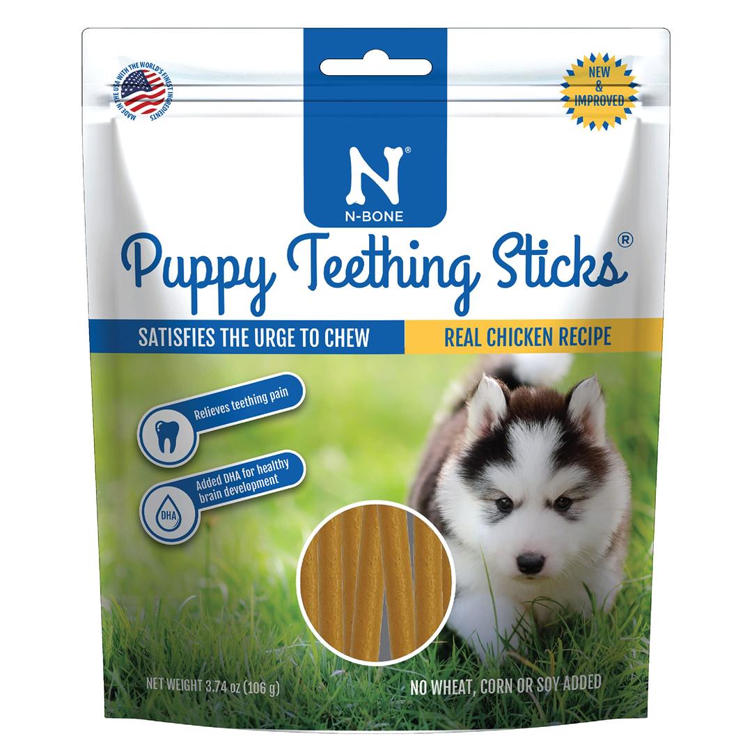 N-BonePuppy Teething Treats,Chicken, 3.74 oz (111150)