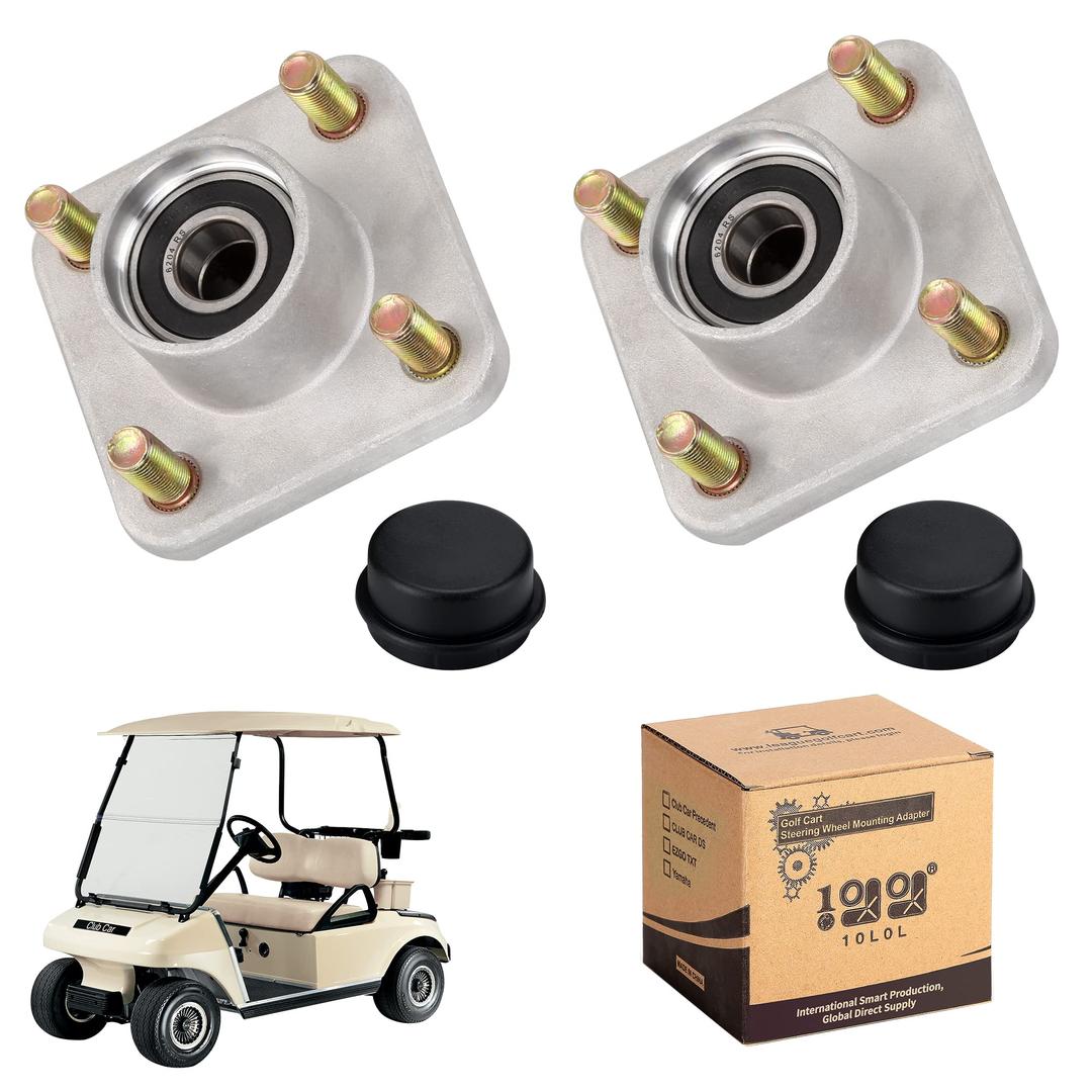 10L0LGolf Cart Front Wheel Hub Assembly 2 PCS for Club Car DS & Precedent 2003-up OEM# 102357701 with Hub Bearing/Oil Seal/Dust Cover