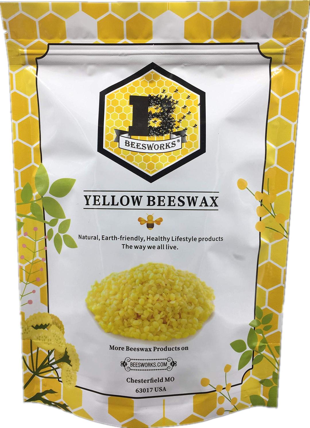 Yellow Beeswax Pellets (1 lb) | 100% Pure, Cosmetic Grade, Triple-Filtered Beeswax for DIY Skin care, Lip Balm, Lotion, and Candle Making