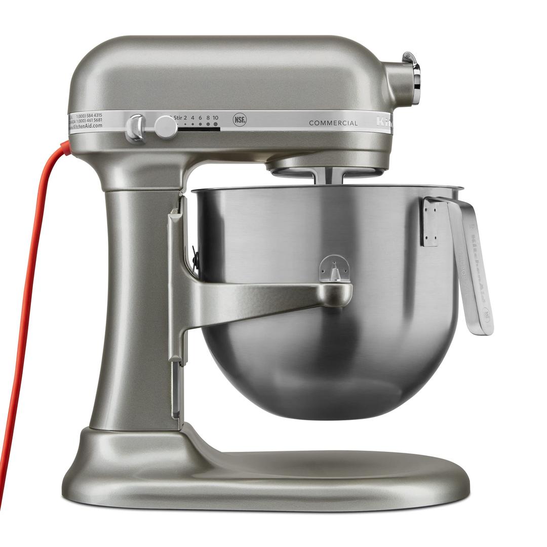 KitchenAid KSM8990CU 8-Quart Commercial Countertop Mixer, 10-Speed, Gear-Driven, Contour Silver