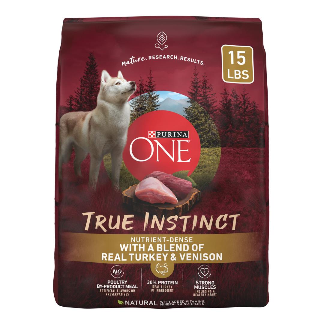 Purina ONETrue Instinct With A Blend Of Real Turkey and Venison Dry Dog Food - 15 lb. Bag