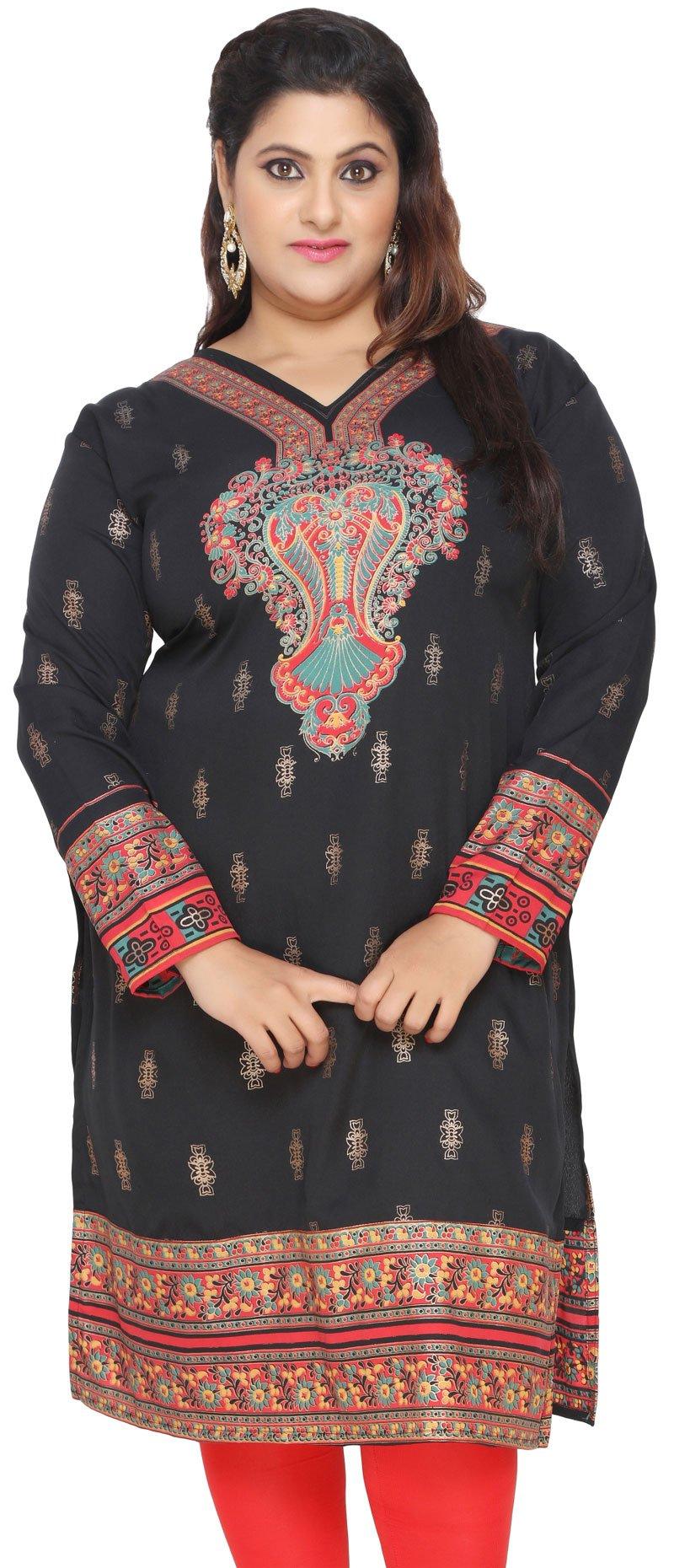 Maple Clothing Plus Size Indian Kurtis Women's Dress Tunics India Long Kurta