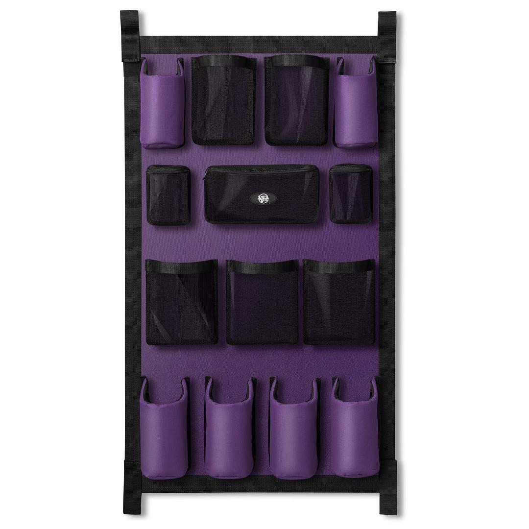 Trailer Grooming Bag - Purple, Long Hanging Door Caddy for Horses