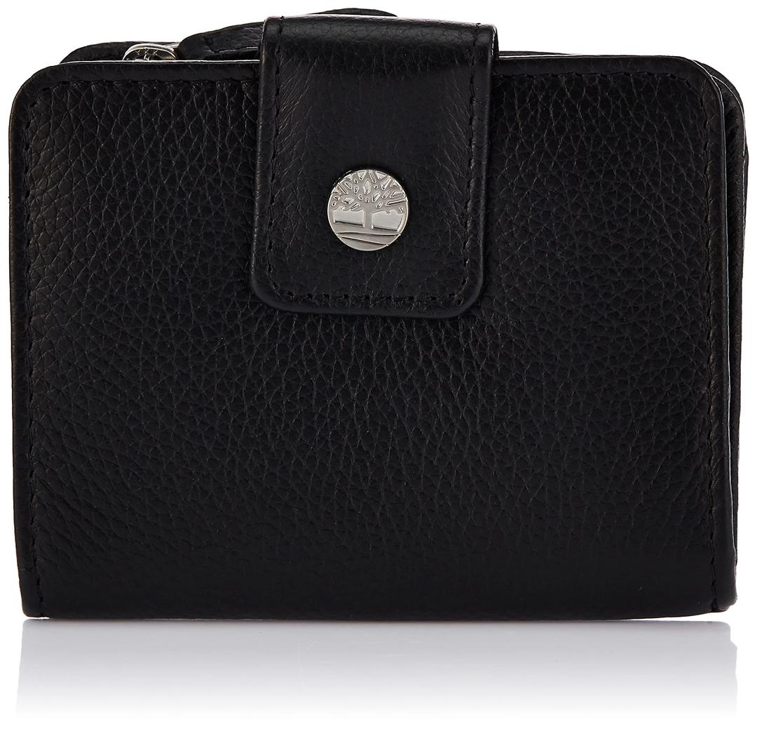 Timberlandwomens Leather Rfid Small Indexer Wallet Billfold, Black, One Size