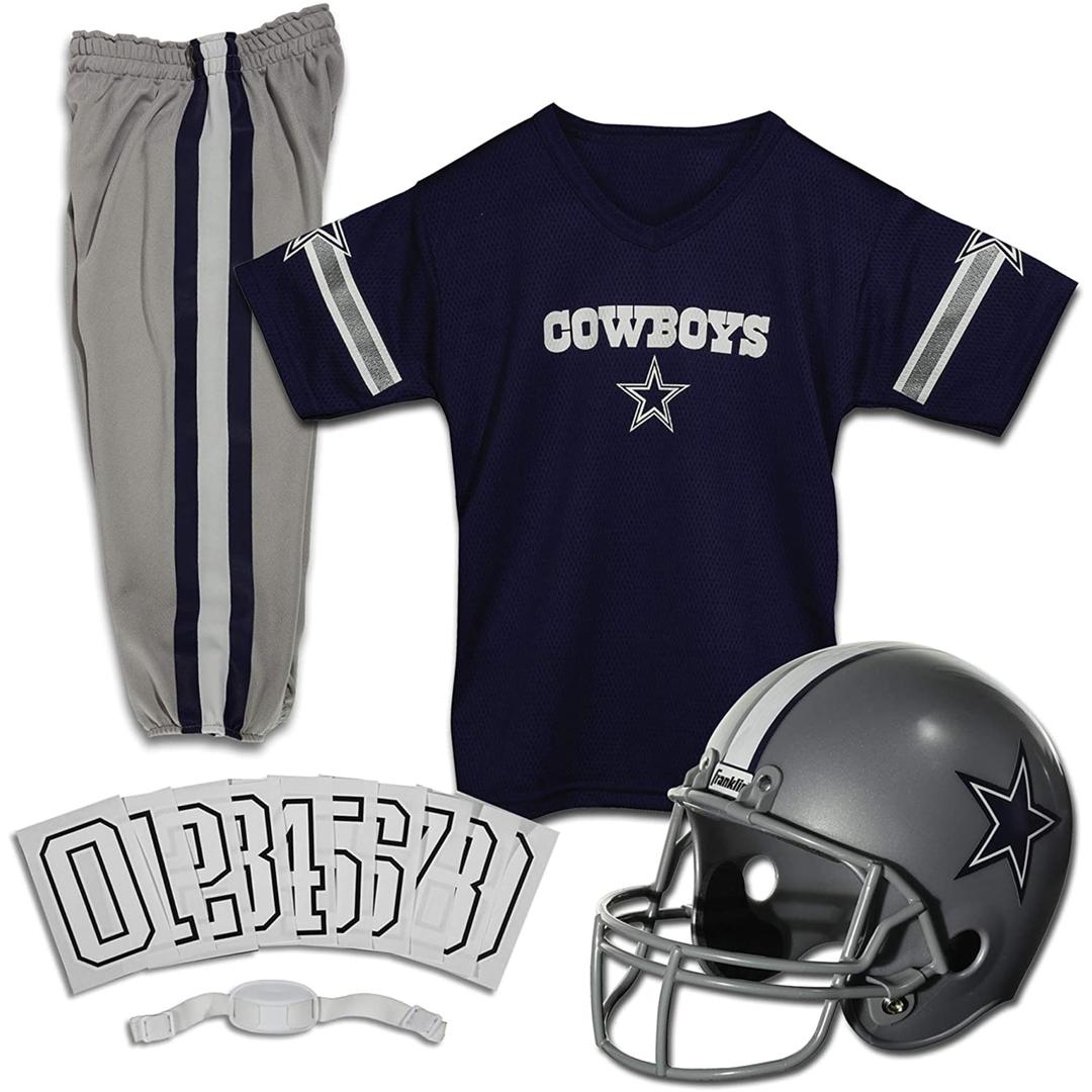 Franklin Sports NFL Youth Football Uniform Set for Boys & Girls - Includes Helmet, Jersey & Pants with Chinstrap + Numbers