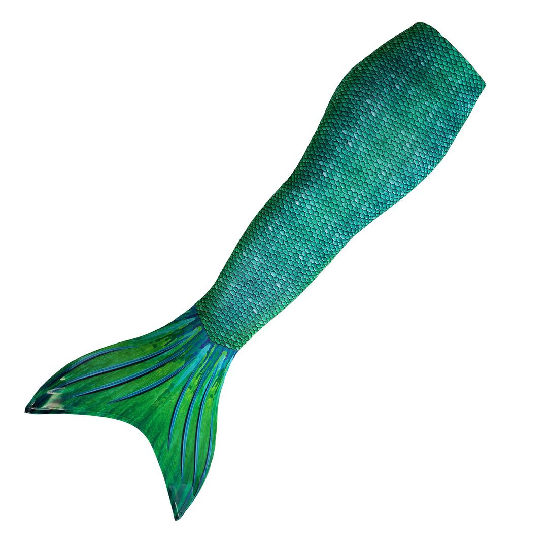 Mermaid Tail for Swimming (No Monofin) with MER-Shield Tip Protection, Adult Sizes