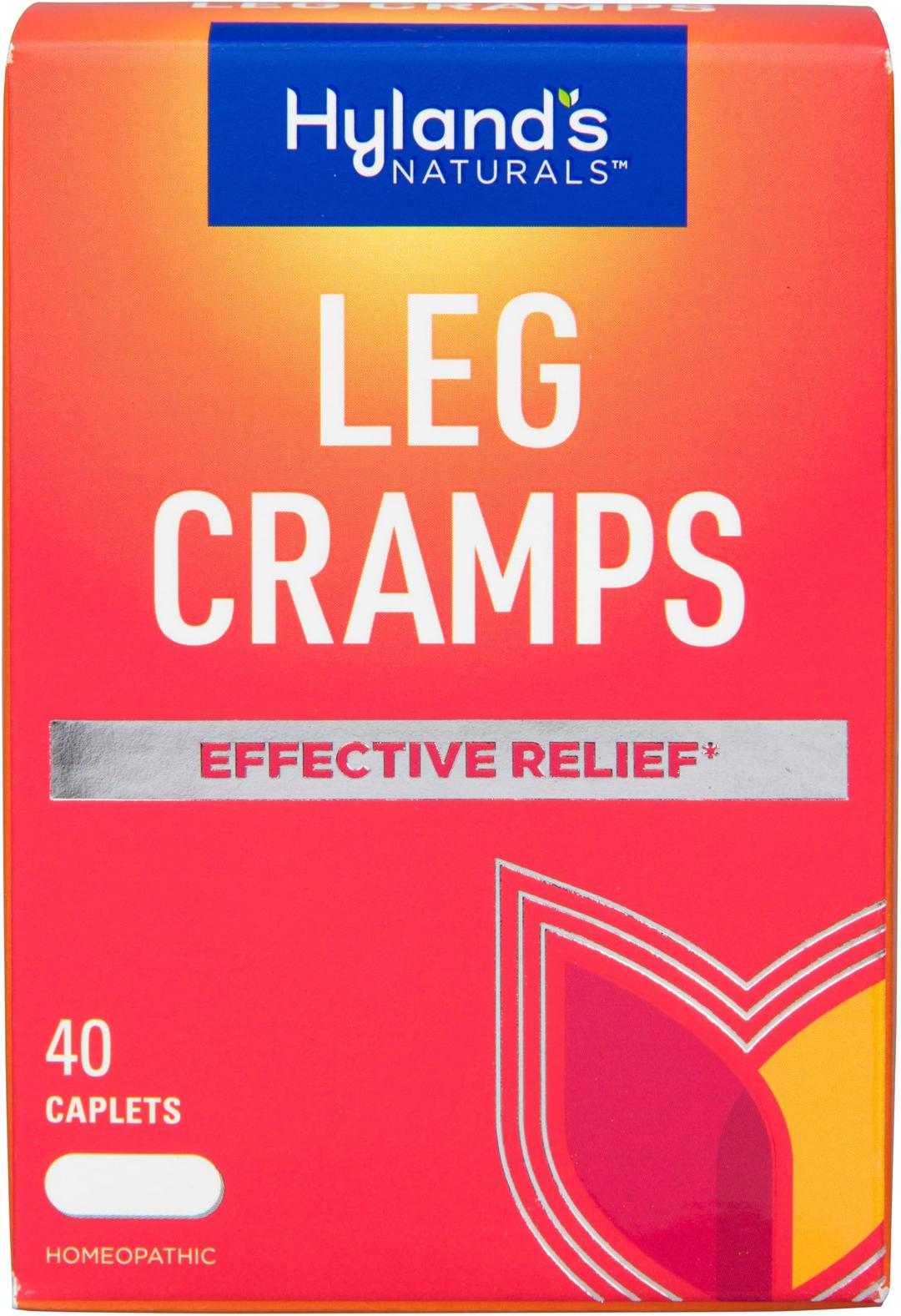 Hyland's Leg Cramps Caplets, Natural Relief of Calf, Leg and Foot Cramp, 40 Count Caplet