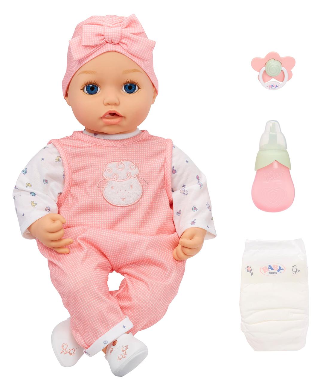 Baby BornMy Real Baby Doll Annabell - Blue Eyes: Realistic Soft-Bodied Baby Doll Ages 3 & Up, Sound Effects, Drinks & Wets, Mouth Moves, Cries Real Tears, Eyes Open & Close, Pacifier