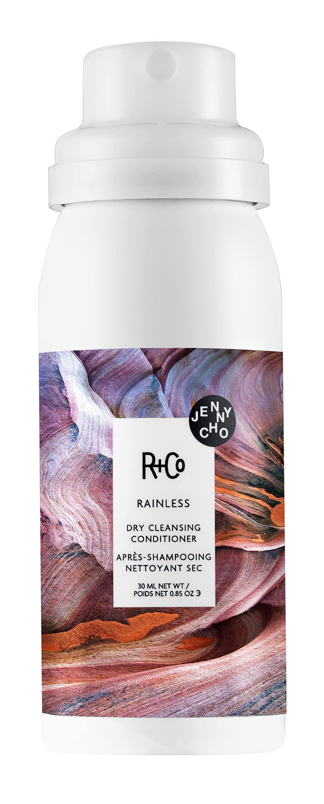 R+CoRainless Dry Cleansing Conditioner Deluxe | Nourishes + Refreshes Style + Redefines Curl | Vegan + Cruelty-Free | 0.85 Oz