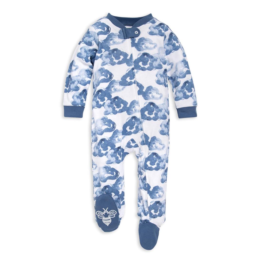 Burt's Bees BabyBoys' Sleep and Play Pjs, 100% Organic Cotton One-piece Zip Front Romper Jumpsuit Pajamas