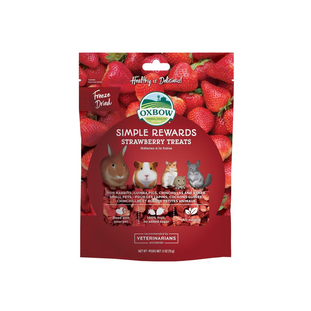 OxbowSIMPLE REWARDS STRAWBERRY Small Animal Treat 0.5 oz